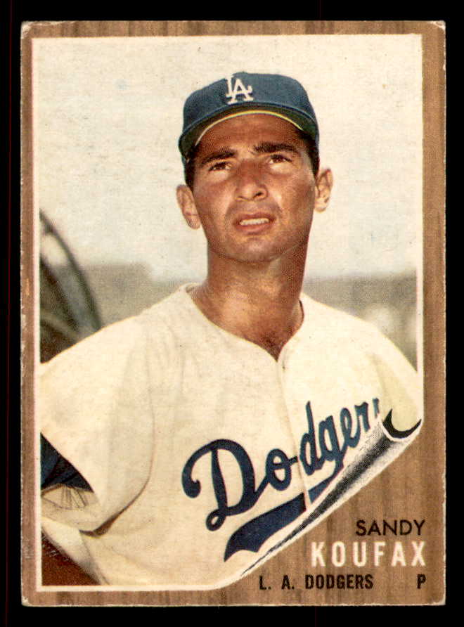 1962 Topps Baseball #005 Sandy Koufax Dodgers Good tape back 545486