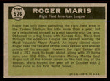1961 Topps Baseball #576 Roger Maris A.S. Yankees EX-MT 545492