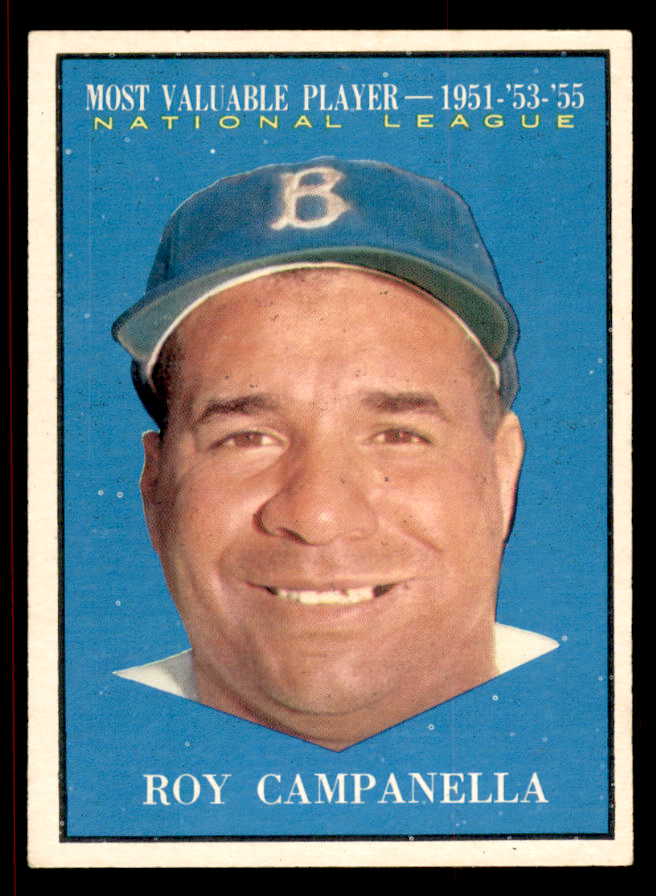 1961 Topps Baseball #480 Roy Campanella MVP Dodgers EX+/EX-MT 545497