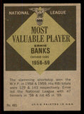 1961 Topps Baseball #485 Ernie Banks MVP Cubs EX 545498