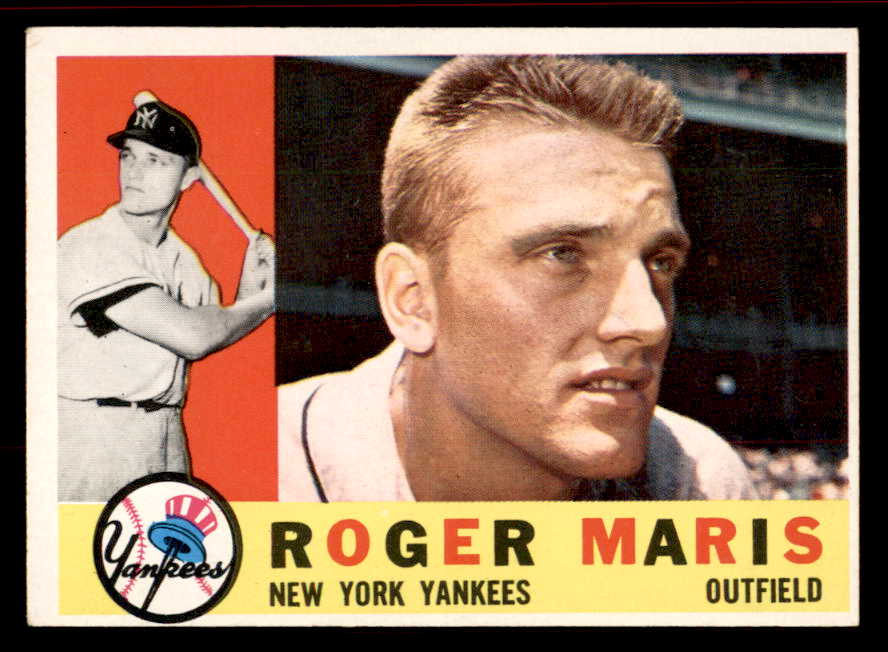 1960 Topps Baseball #377 Roger Maris Yankees EX 545499