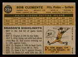1960 Topps Baseball #326 Roberto Clemente Pirates VG-EX 545505