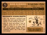 1960 Topps Baseball #073 Bob Gibson Cardinals EX-MT 545512