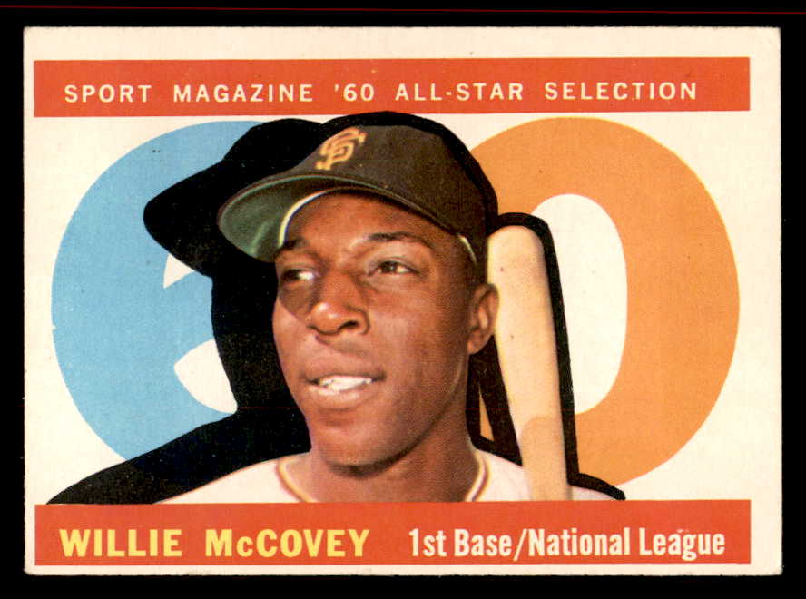 1960 Topps Baseball #554 Willie McCovey A.S. Giants VG-EX 545521