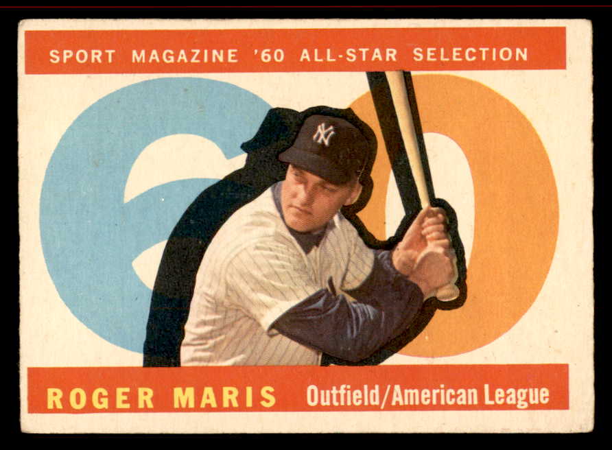 1960 Topps Baseball #565 Roger Maris A.S. Yankees VG-EX 545522