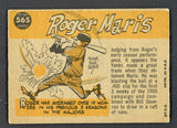 1960 Topps Baseball #565 Roger Maris A.S. Yankees VG-EX 545522