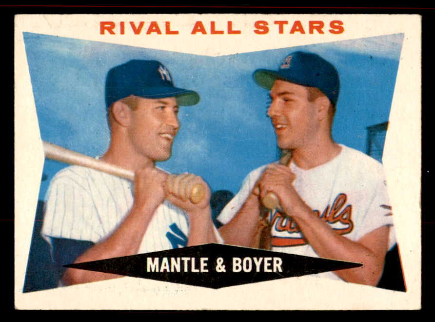 1960 Topps Baseball #160 Mickey Mantle Ken Boyer EX+/EX-MT 545526
