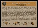 1960 Topps Baseball #160 Mickey Mantle Ken Boyer EX+/EX-MT 545526