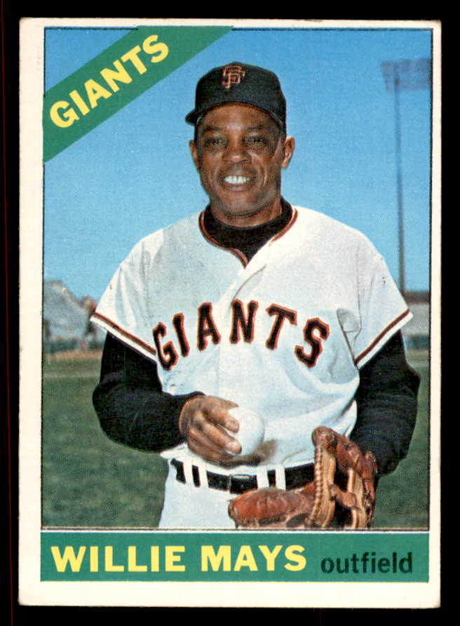1966 Topps Baseball #001 Willie Mays Giants VG-EX 545542