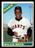 1966 Topps Baseball #001 Willie Mays Giants VG-EX 545543