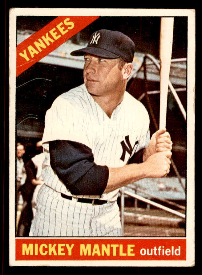 1966 Topps Baseball #050 Mickey Mantle Yankees VG 545547