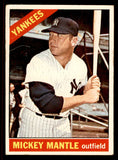 1966 Topps Baseball #050 Mickey Mantle Yankees VG 545547