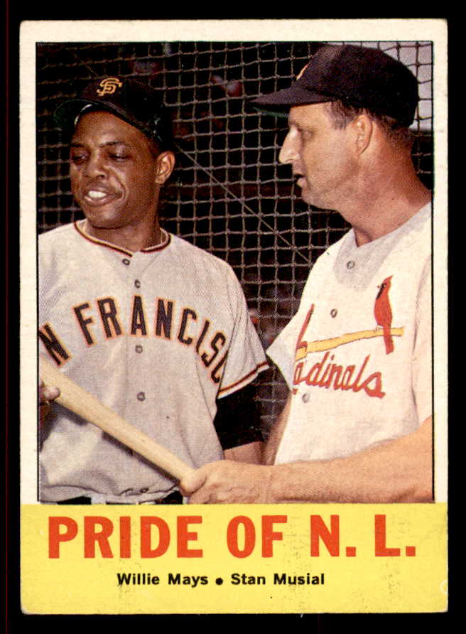1963 Topps Baseball #138 Willie Mays Stan Musial VG-EX 545562