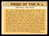 1963 Topps Baseball #138 Willie Mays Stan Musial VG-EX 545562