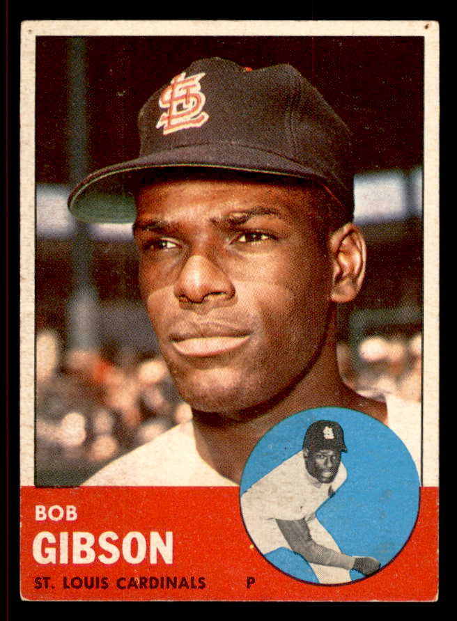 1963 Topps Baseball #415 Bob Gibson Cardinals VG-EX 545563