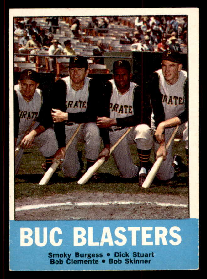 1963 Topps Baseball #018 Roberto Clemente Smoky Burgess EX 545565