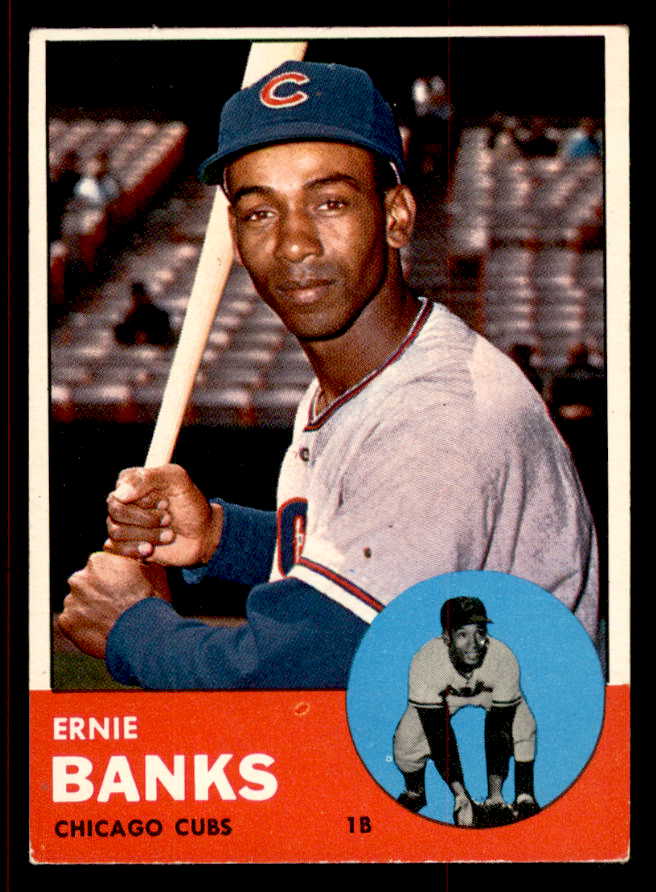 1963 Topps Baseball #380 Ernie Banks Cubs EX 545567