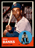 1963 Topps Baseball #380 Ernie Banks Cubs EX 545567