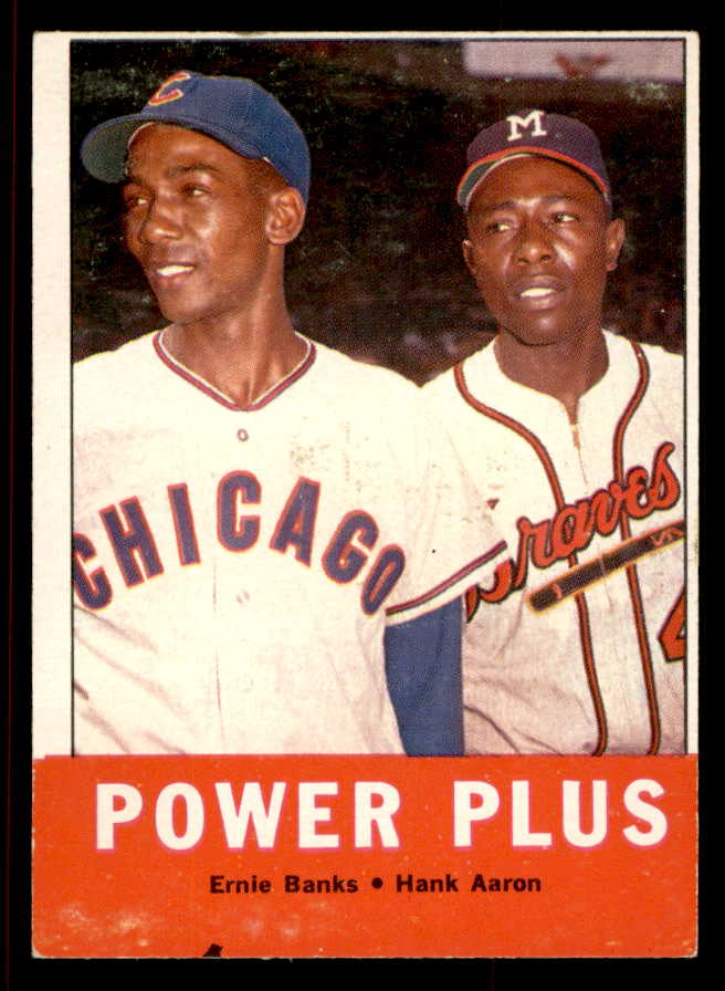 1963 Topps Baseball #242 Hank Aaron Ernie Banks VG-EX 545573