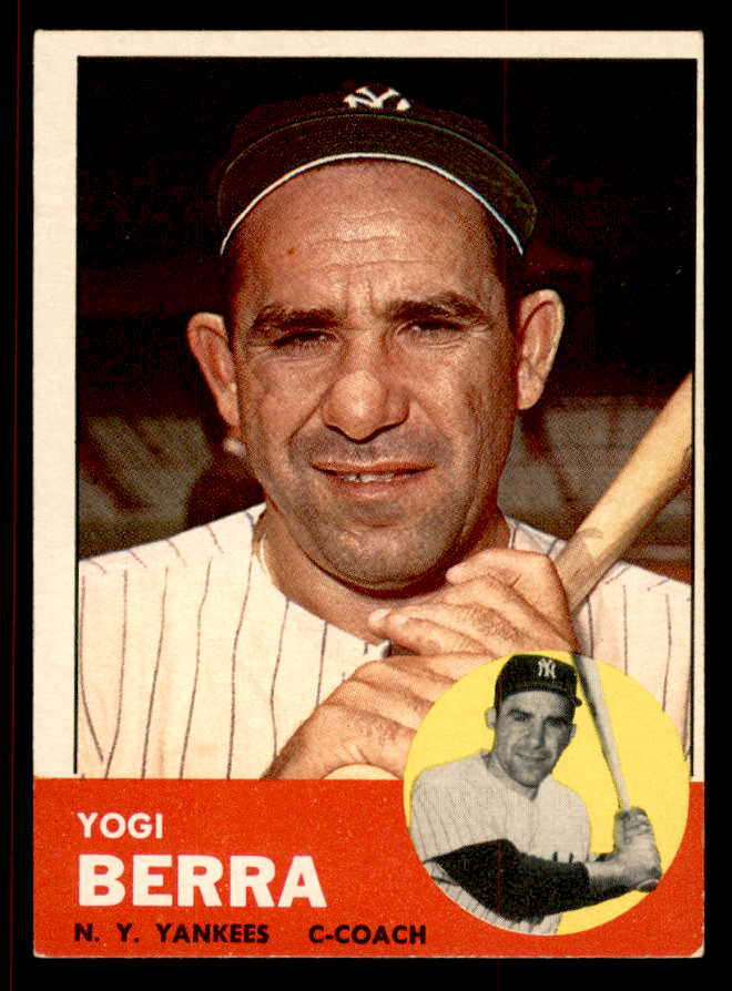 1963 Topps Baseball #340 Yogi Berra Yankees EX+/EX-MT 545574