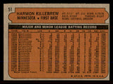1972 Topps Baseball #051 Harmon Killebrew Twins EX+/EX-MT 545578