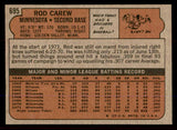 1972 Topps Baseball #695 Rod Carew Twins EX+/EX-MT 545579