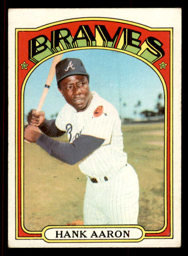 1972 Topps Baseball #299 Hank Aaron Braves VG-EX 545597
