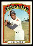 1972 Topps Baseball #299 Hank Aaron Braves VG-EX 545597
