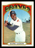 1972 Topps Baseball #299 Hank Aaron Braves EX 545598