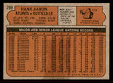 1972 Topps Baseball #299 Hank Aaron Braves EX 545598