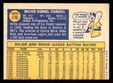 1970 Topps Baseball #470 Willie Stargell Pirates VG 545601