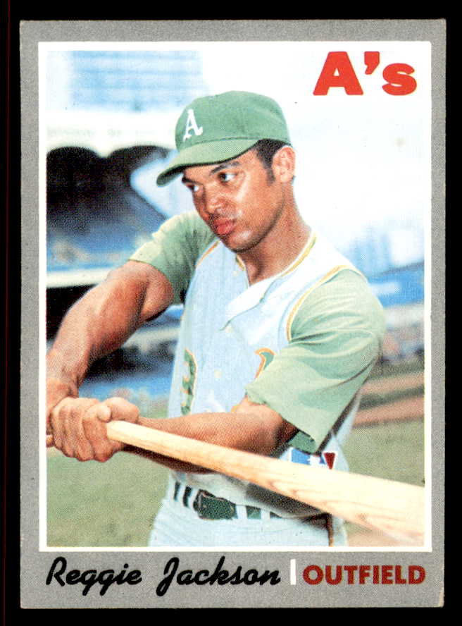 1970 Topps Baseball #140 Reggie Jackson A's EX+/EX-MT 545602
