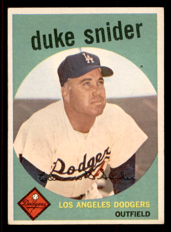 1959 Topps Baseball #020 Duke Snider Dodgers EX+/EX-MT 545615