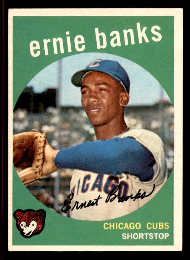 1959 Topps Baseball #350 Ernie Banks Cubs EX+/EX-MT 545617