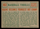 1959 Topps Baseball #463 Al Kaline IA Tigers EX 545620