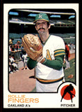 1973 Topps Baseball #084 Rollie Fingers A's EX-MT 545646