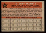 1958 Topps Baseball #487 Mickey Mantle A.S. Yankees VG-EX 545660