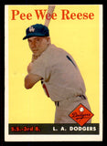 1958 Topps Baseball #375 Pee Wee Reese Dodgers VG-EX 545662