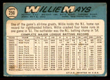 1965 Topps Baseball #250 Willie Mays Giants VG 545673