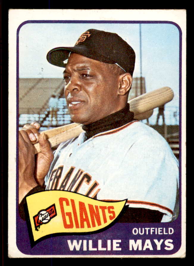 1965 Topps Baseball #250 Willie Mays Giants VG-EX 545674