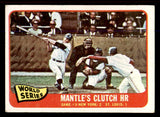 1965 Topps Baseball #134 World Series Game 3 Mickey Mantle VG-EX 545678