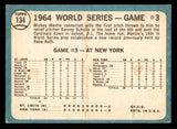 1965 Topps Baseball #134 World Series Game 3 Mickey Mantle VG-EX 545678