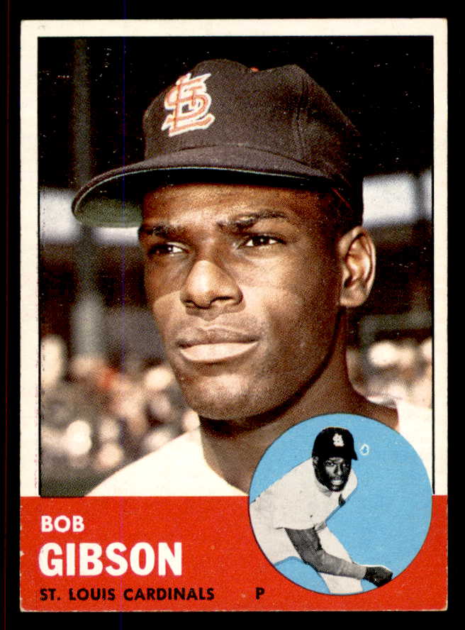 1963 Topps Baseball #415 Bob Gibson Cardinals EX 545692