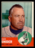 1963 Topps Baseball #550 Duke Snider Mets EX-MT 545696