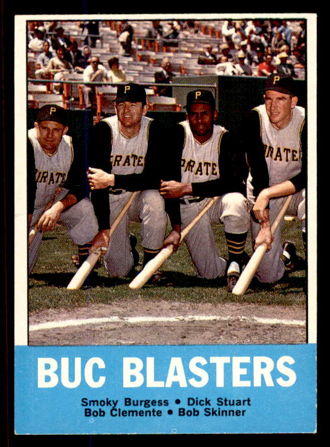 1963 Topps Baseball #018 Roberto Clemente Smoky Burgess NR-MT 545703