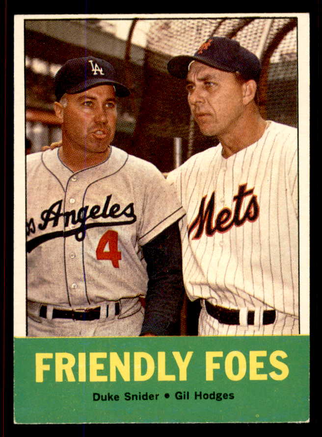 1963 Topps Baseball #068 Duke Snider Gil Hodges EX-MT 545705