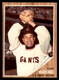 1962 Topps Baseball #505 Juan Marichal Giants EX-MT 545707