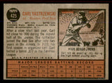 1962 Topps Baseball #425 Carl Yastrzemski Red Sox EX-MT 545708