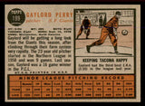 1962 Topps Baseball #199 Gaylord Perry Giants EX-MT 545713