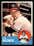 1963 Topps Baseball #126 Bob Uecker Braves EX+/EX-MT 545716